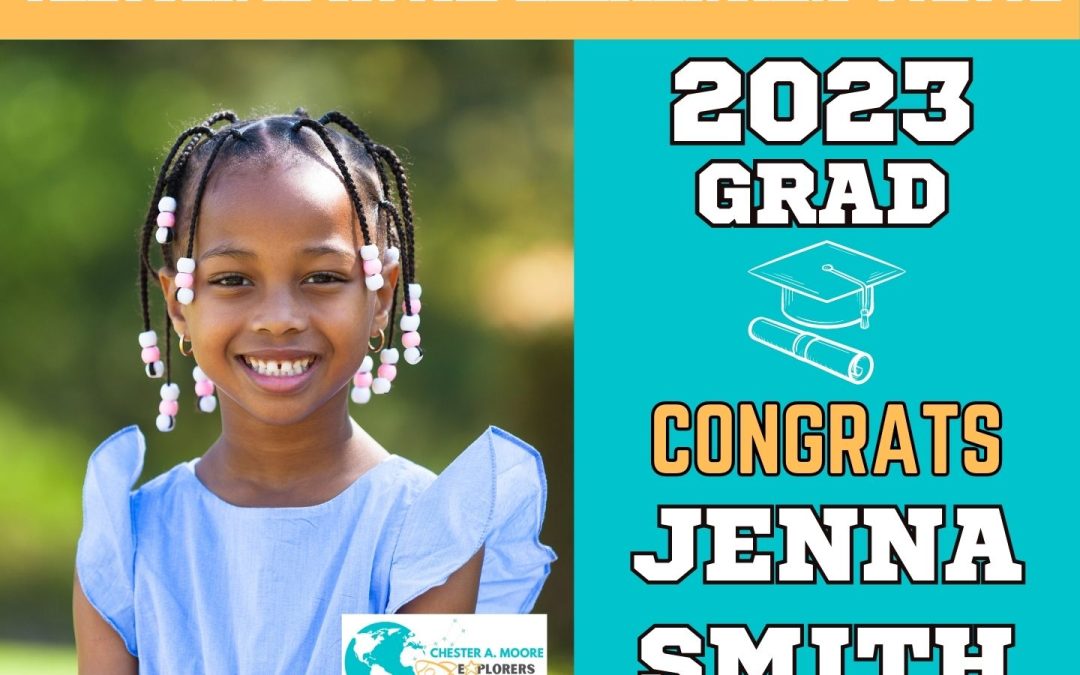 Chester A. Moore Elementary School Graduate Yard Sign