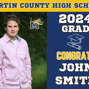 Martin County High School graduation sign